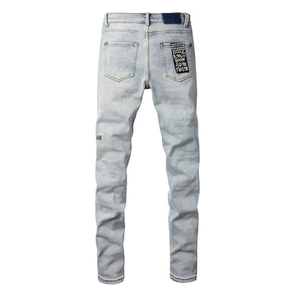 Ksubi Jeans Light Blue Jeans with Simple and Clean Cut 3001