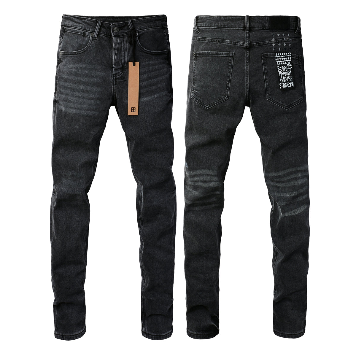 Timeless Black Straight-Leg Jeans with a Clean Finish 3023
