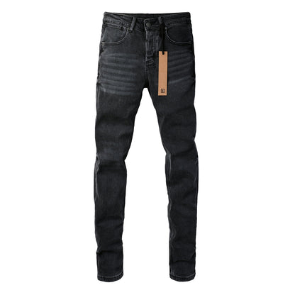 Timeless Black Straight-Leg Jeans with a Clean Finish 3023