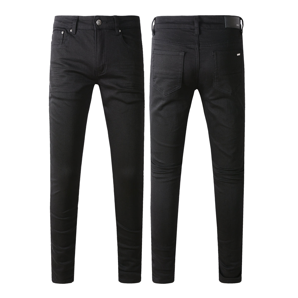 Man Skinny Fits Designer Jeans Denim Slim for Guys Mens Black Classic Biker Hip Hop Rock Jogger Big and Tall Moto 800