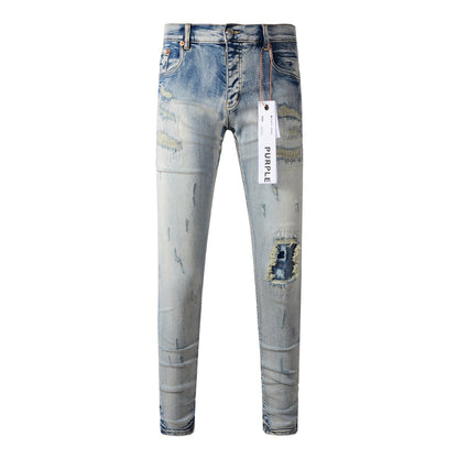New Blue Vintage Personality Fashion Ripped Jeans 9058